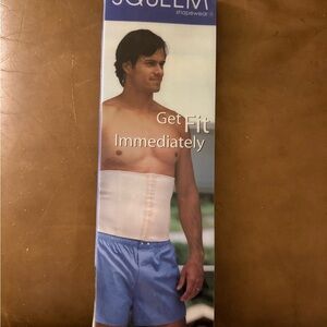 Squeem Men's Shapewear Waist Cincher - White